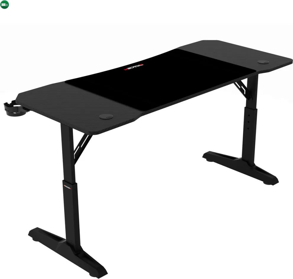 NERO állítható gamer asztal 120 × 60 cm