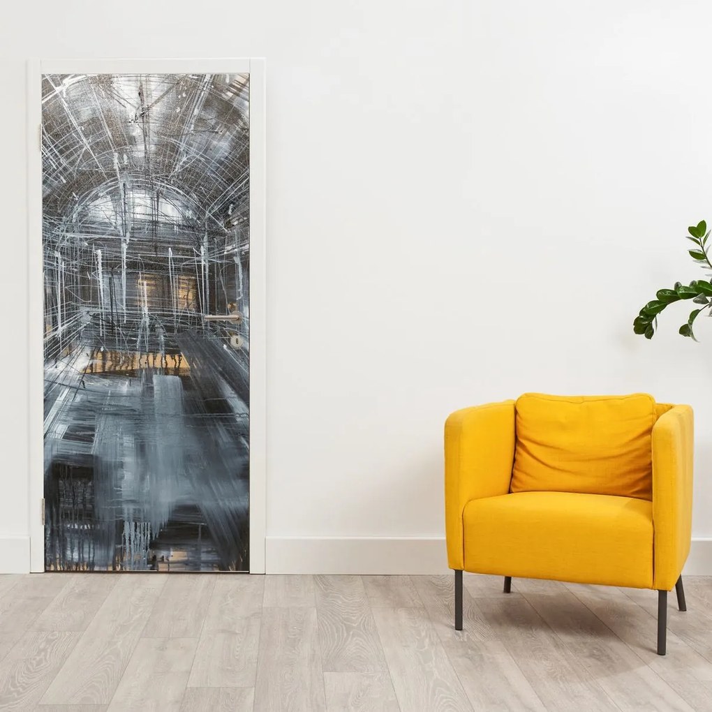 Fotótapéta ajtóra - Egy régi épület belseje (95x205cm)