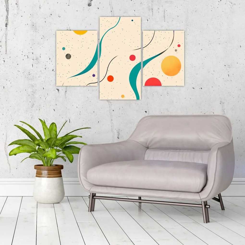 Kép - Minimalista színes illusztráció (90x60 cm)
