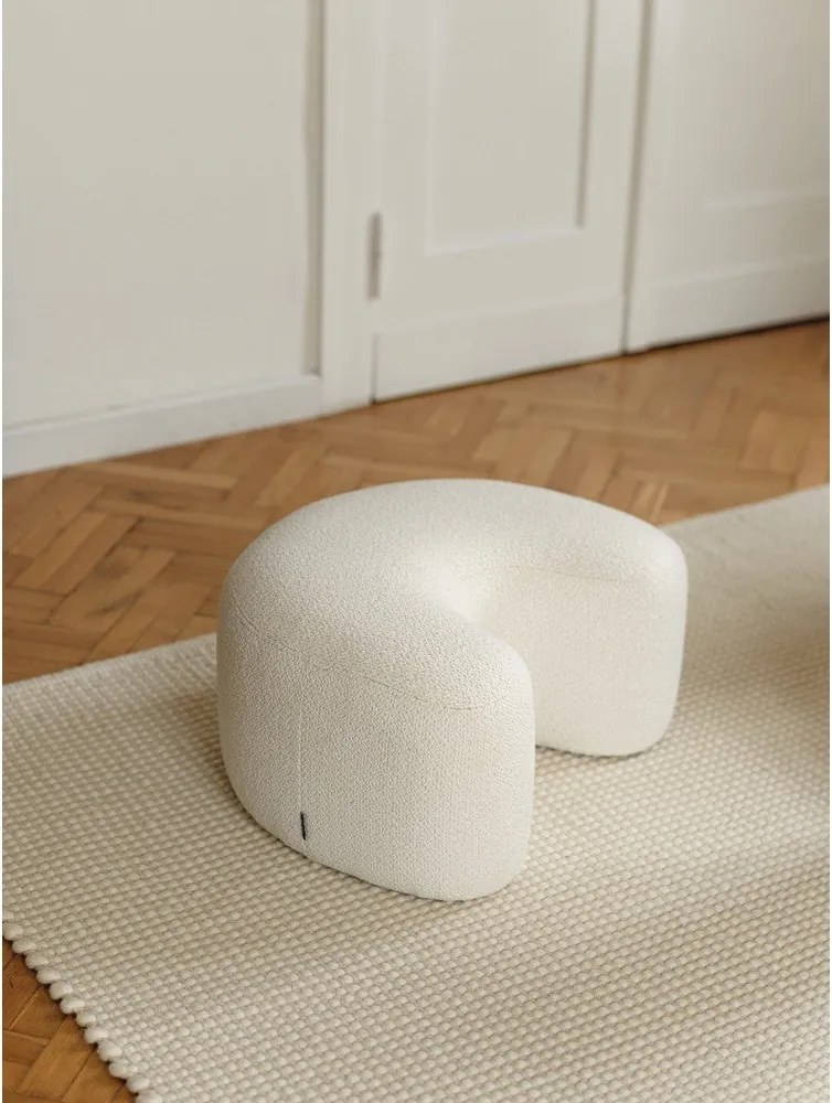 Bézs buklé puff Ü – noo.ma