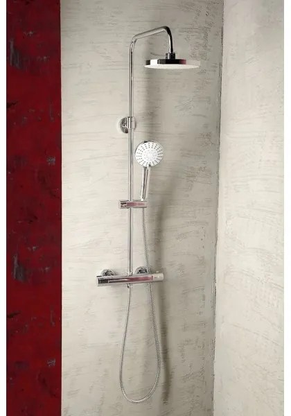 Aqualine - Zuhany készlet termosztatikus csappal LIGA fényezett króm