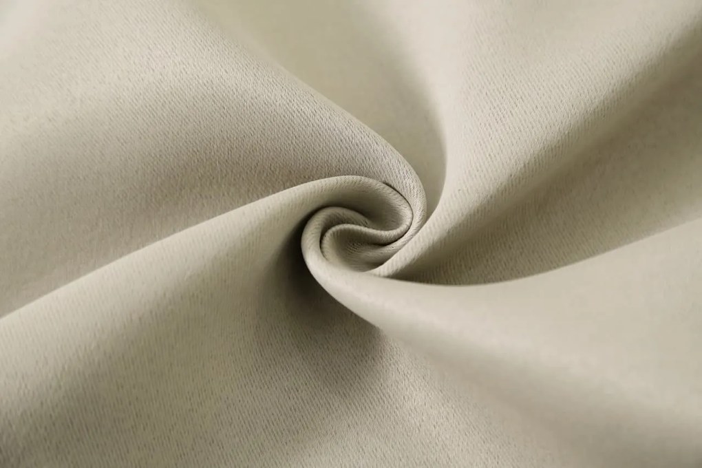 Függöny OXFORD 140x250 cm, világos bézs Felfüggesztés: Fém gyűrűk