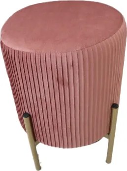 Négyzetes puff fa lábakkal 26 x 26 x 34 cm