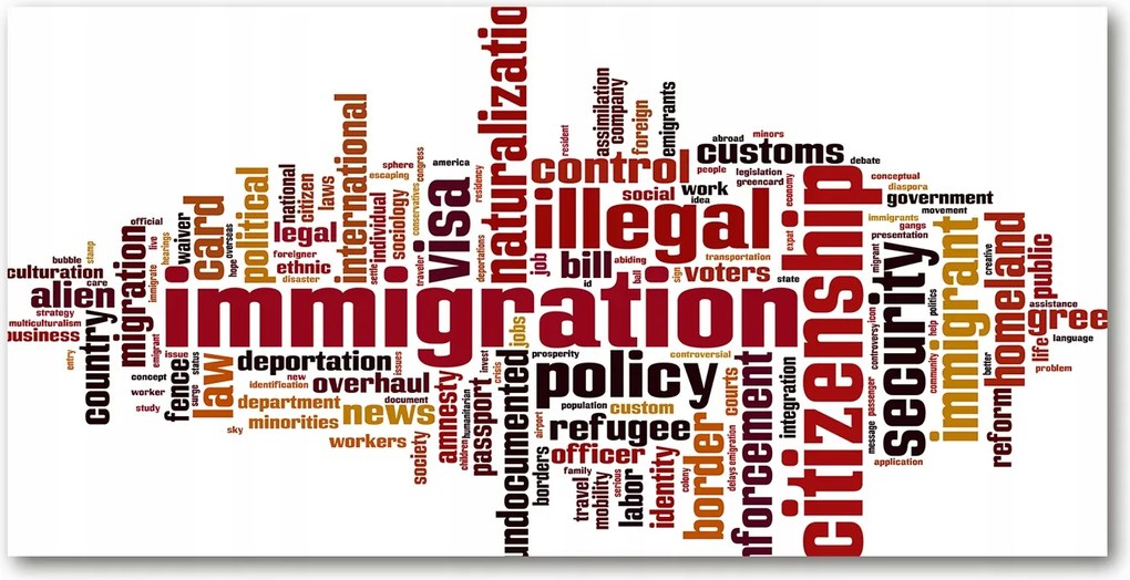 Fotó kép edzett üveg Bevándorlás 140x70