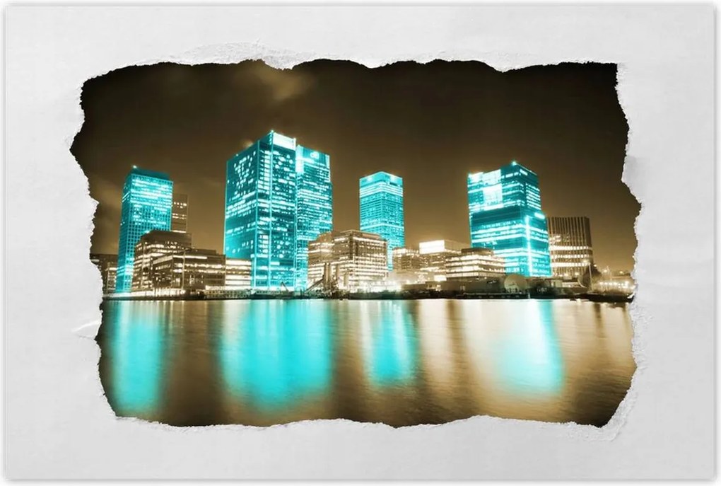 Poszterek 60x40 Kék felhőkarcolók London