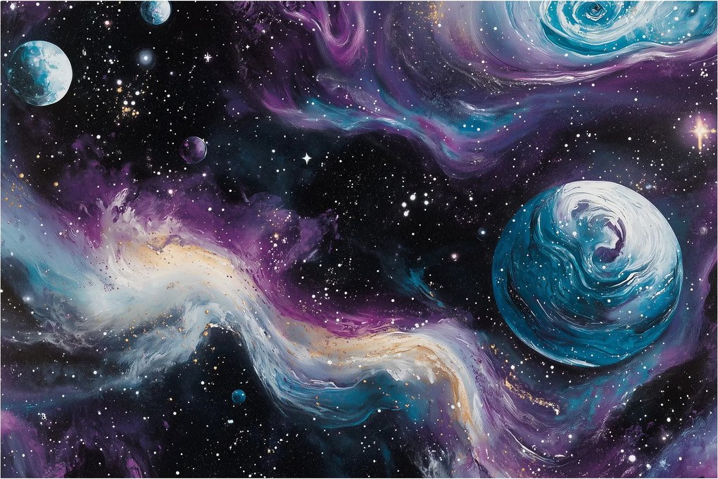 Kép - Festett univerzum (90x60 cm)