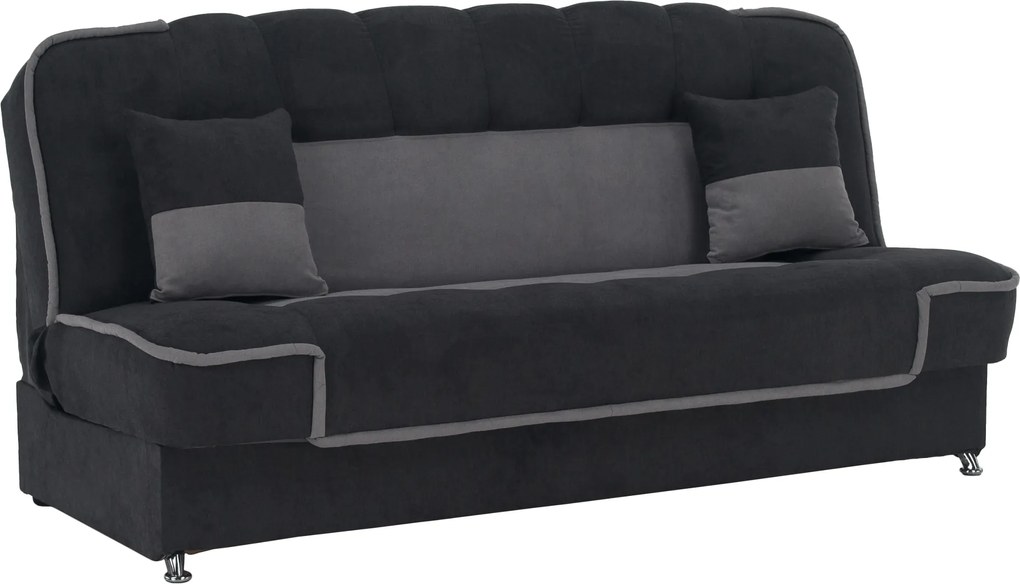 Kinyitható dívány, sötétszürke/világosszürke, PERSI