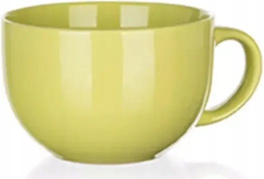 Kerámia bögre Zöld 800 ml nagy jumbo leves tea étel ital