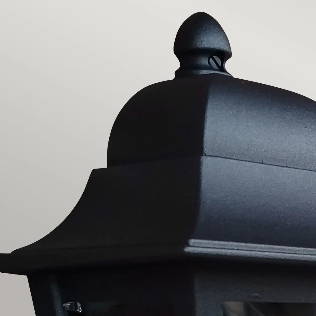 Elstead lighting klasszikus kültéri fali lámpa deco lane fekete átlátszó elsdeco-lane7-black IP44