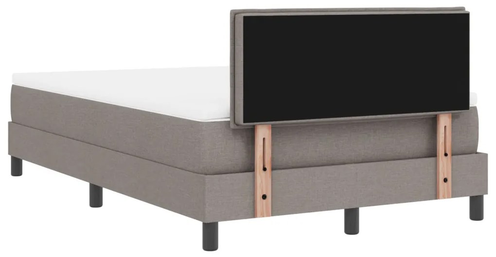 Boxspring ágy matraccal Taupe 120x190 cm szövet