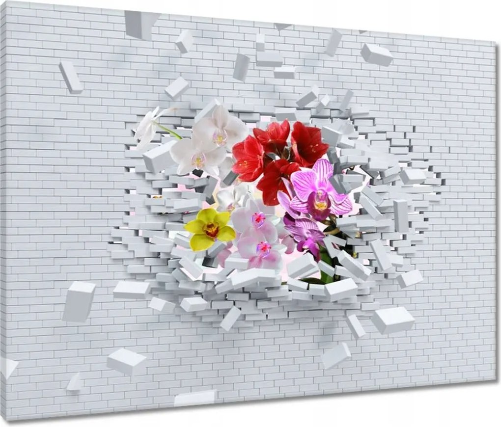 Vászonkép 80x60 Virágos falikép