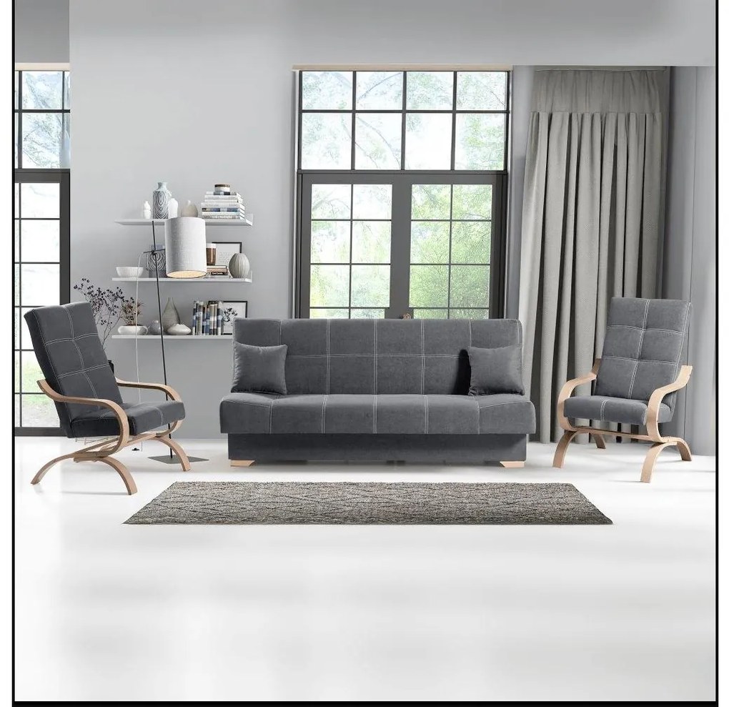 Relax fotel Gona (szürke + bükk) . 1096925