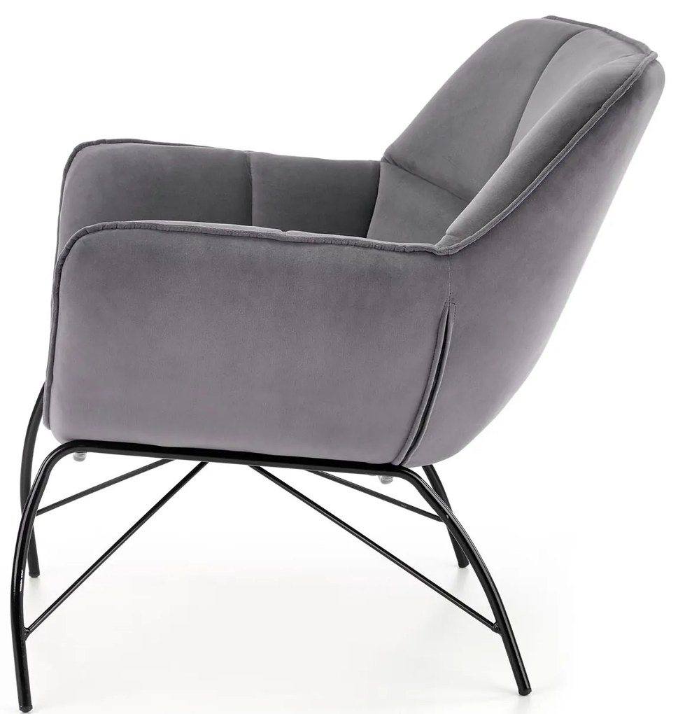 Fotel Betali (szürke + fekete). 1028142