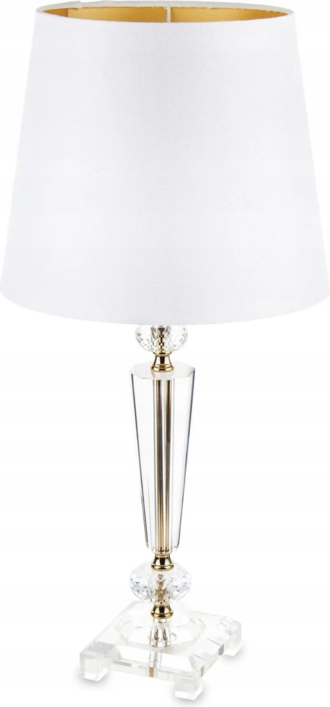 Elegáns asztali lámpa lámpabúrával – Arany és krém Glamour Pery éjjeli lámpa