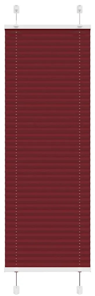 pliszírozott redőny Bordeaux piros 40x150 cm szövetszélesség