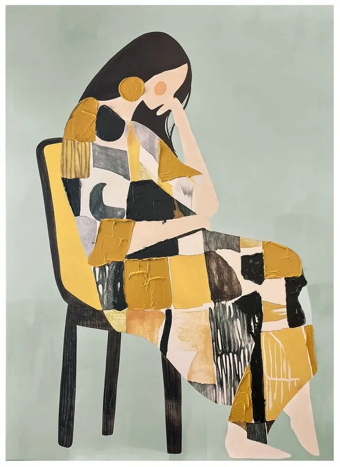 Kép kézzel festett részletekkel 70x100 cm Penelope – Styler