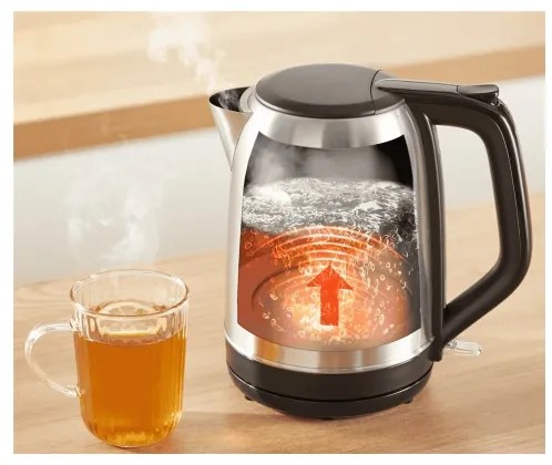 Tefal - Vízforraló SUBITO 1,7l 2400W/230V rozsdamentes/fekete