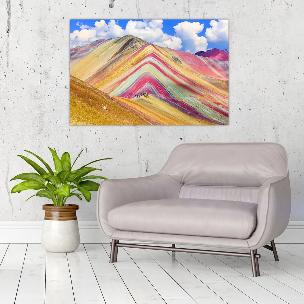 Kép - Rainbow Mountain, Peru (90x60 cm)