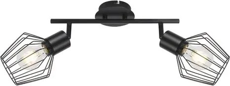 Rabalux beltéri karos spotlámpa e27 2x40w fekete belano