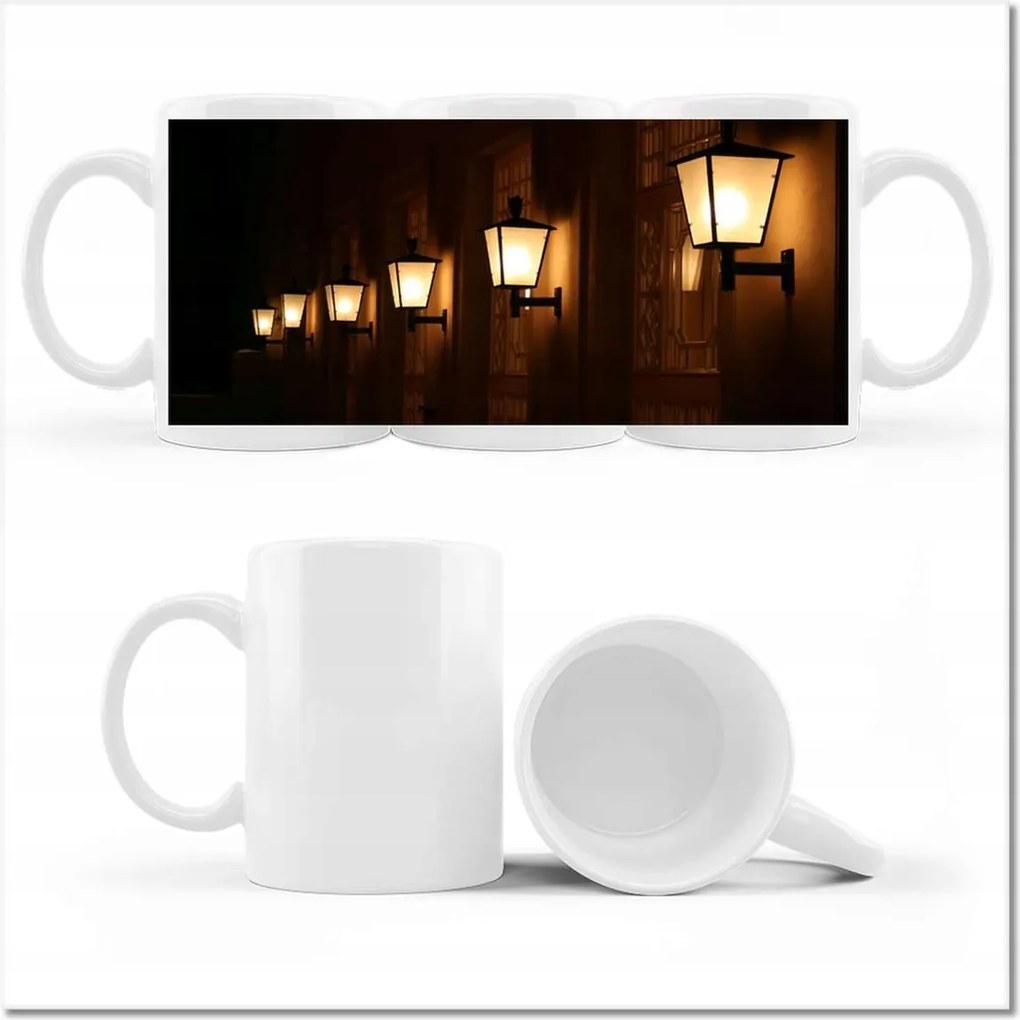 Bögre fényképpel Utcai lámpák