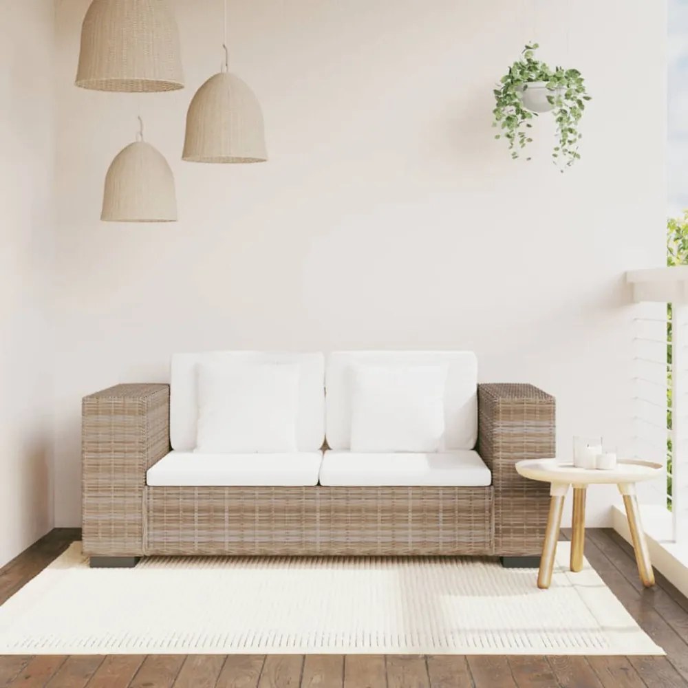 7 darabos kétszemélyes valódi rattan kanapé szett