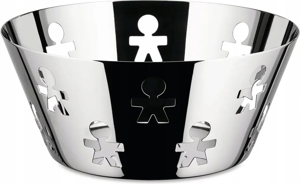 A di Alessi Girotondo Gyümölcskosár 20,5 cm Polírozott acél