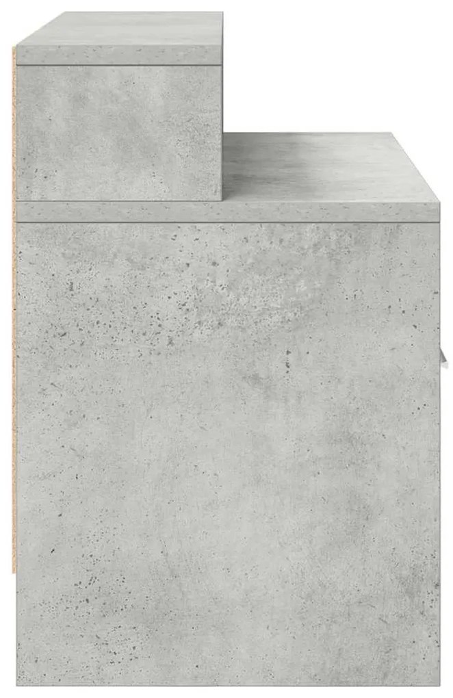 betonszürke éjjeliszekrény fiókkal 51 x 31 x 47 cm