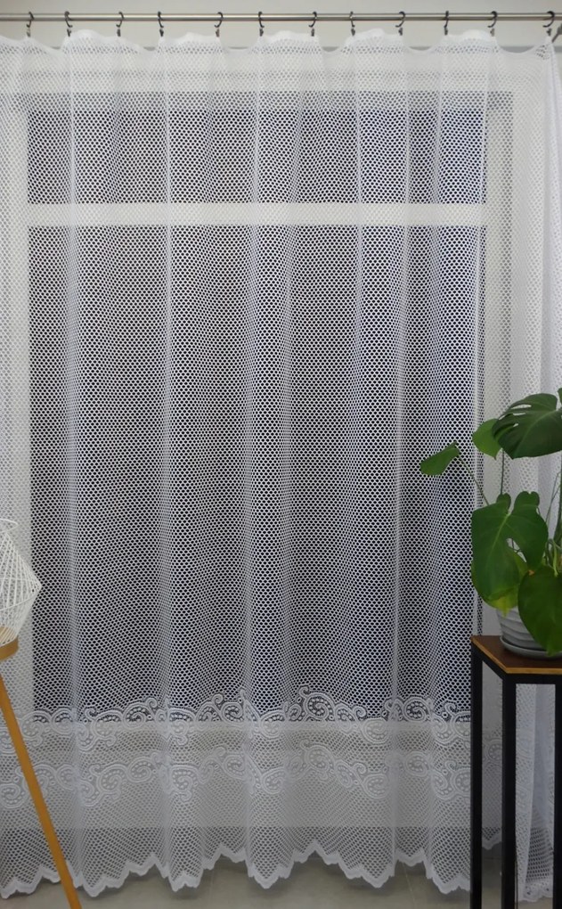 Mg Függöny 125/415 méhsejt Öv Fehér 250x250cm Kész M Szalaggal