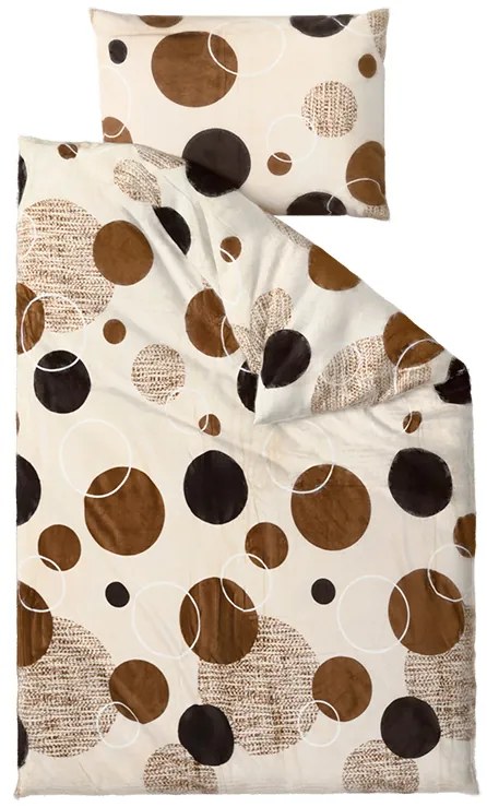 Mikroplüss ágyneműhuzat AURELIA krémszínű Ágyneműhuzat mérete: 70 x 90 cm | 140 x 200 cm