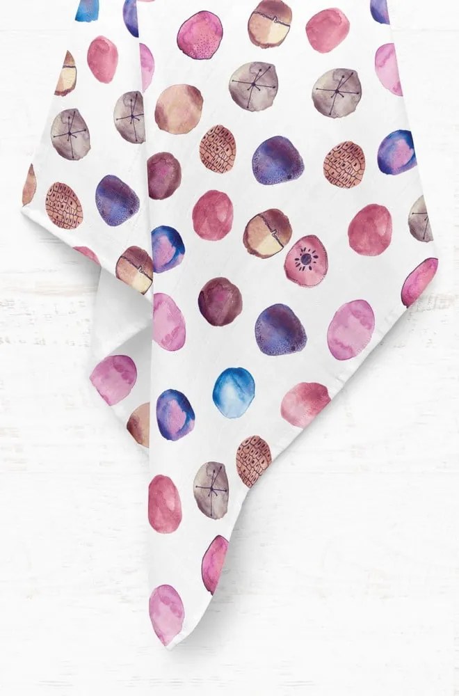 Fehér muszlin gyerek takaró 75x100 cm Shells – Mijolnir