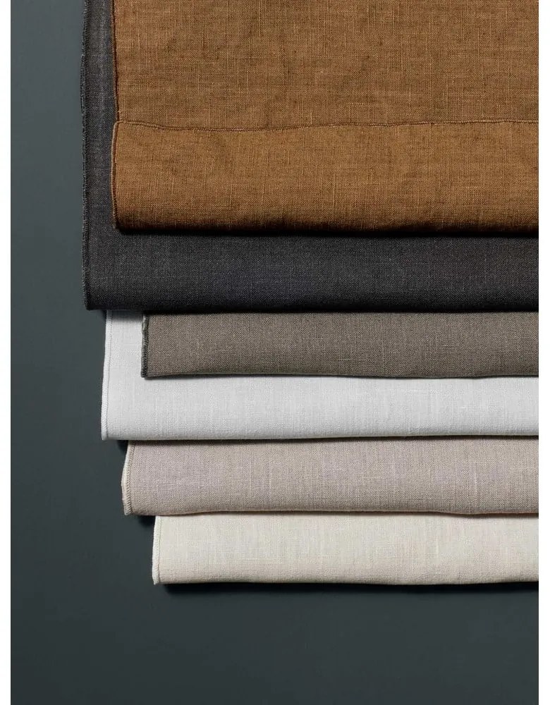 Fekete len szalvéta, 42 x 42 cm - Blomus