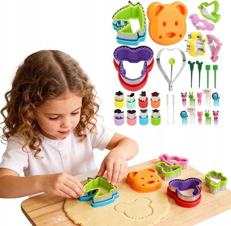 Formák Gyümölcs Keksz Lyukasztók Zöldség Szendvics Kenyér Villák