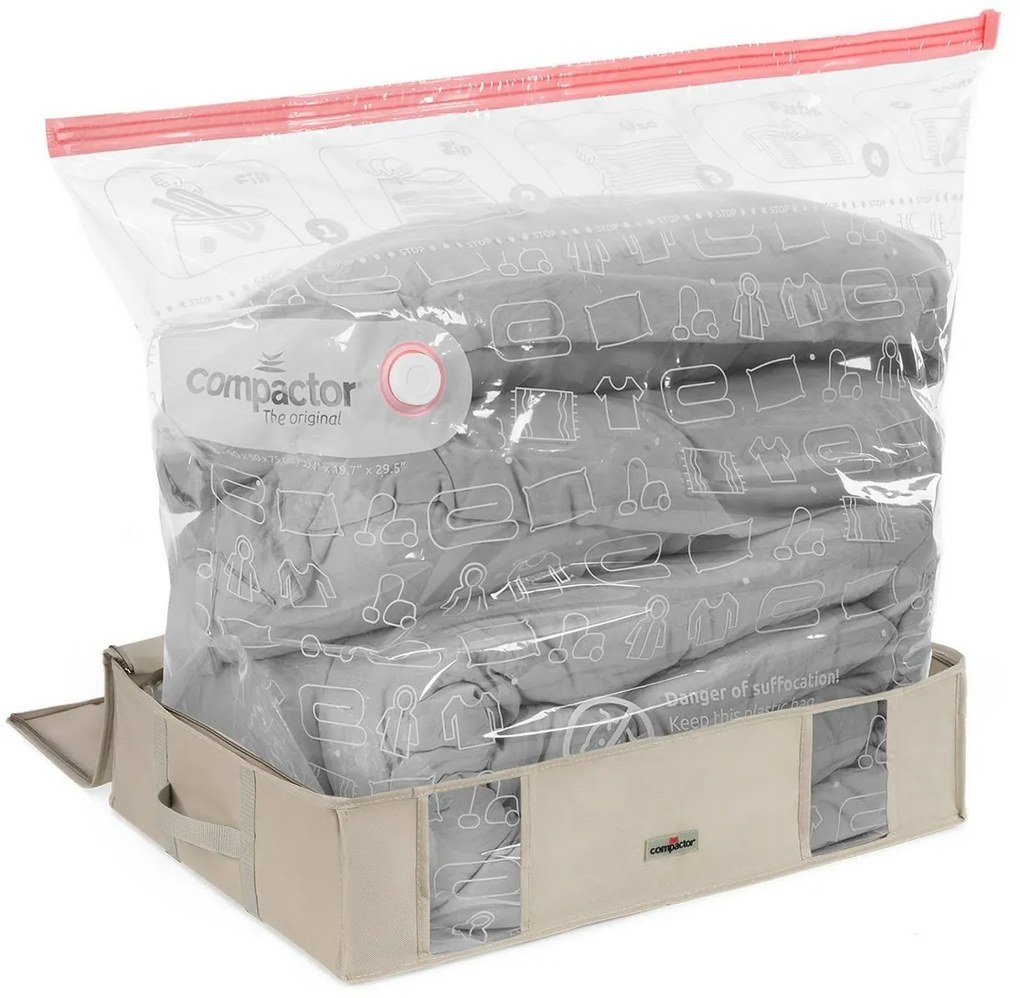 Compactor vákuum tárolódoboz tokkal L life,65 x 50 x 15,5 cm, L