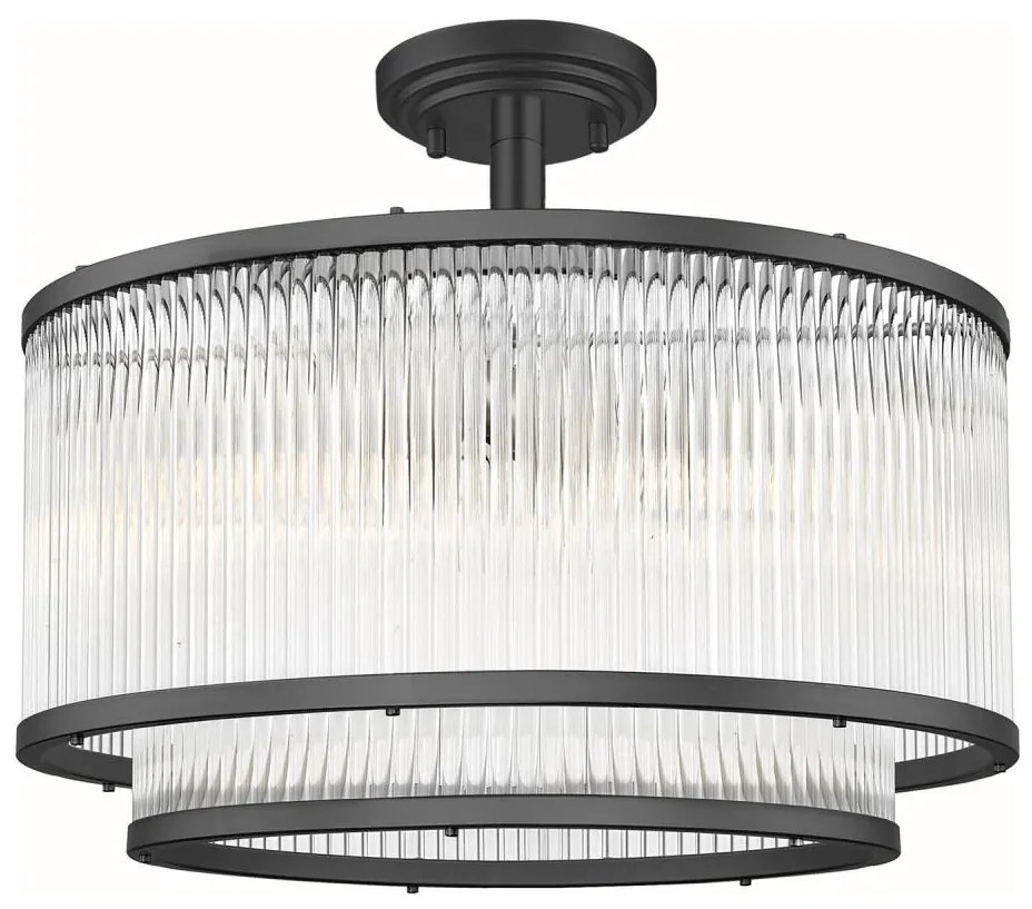 Zuma Line C0528-05H-P7AC - Csillár rúdon SERGIO 5xE14/60W/230V fekete