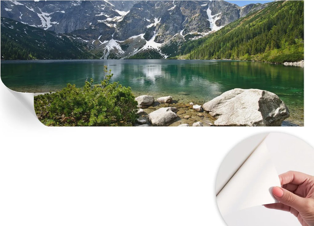 Dekoratív Öntapadós Tapéta Divatos Minták Hegyi tó 250x104 cm