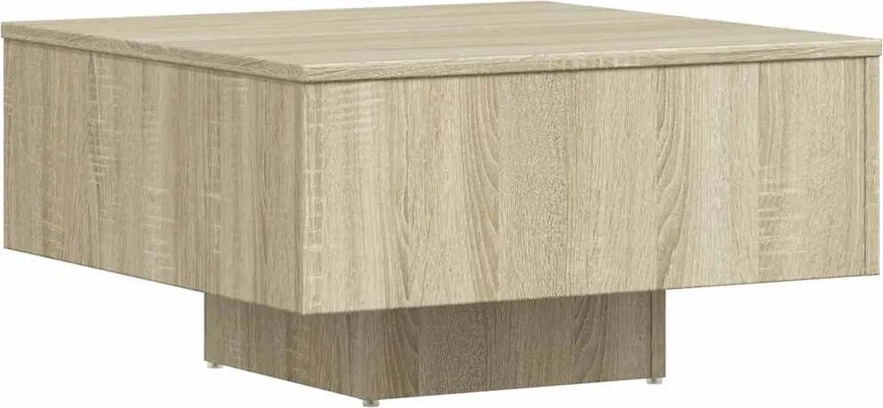 vidaXL sonoma tölgy színű szerelt fa dohányzóasztal 60 x 60 x 31,5 cm