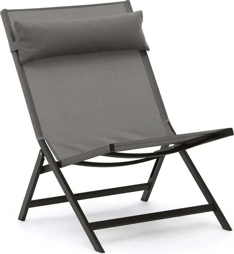 Szürke fém kerti fotel Canutells – Kave Home