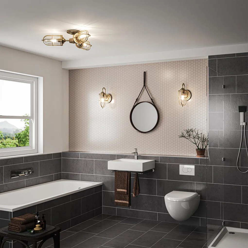 Quintiesse URBAN QN-URBANREST-3SF Plafonlámpa 3x60W/E27 IP44