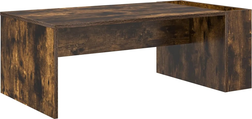 vidaXL Dohányzóasztal Füstölt tölgy 95 x 50 x 34 cm Faanyag