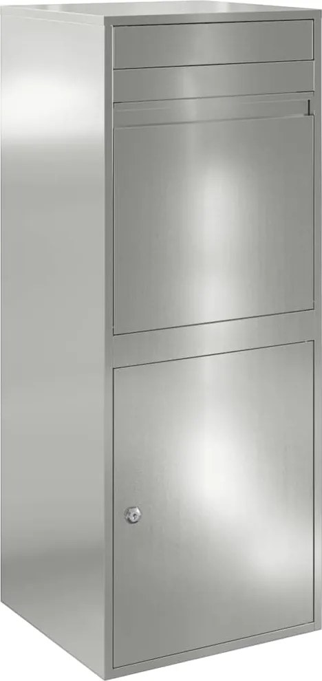 vidaXL Csomagzáró doboz Fekete 41 x 38 x 103 cm Horganyzott acél