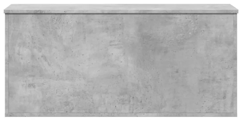 betonszürke szerelt fa tárolóláda 100x42x46 cm