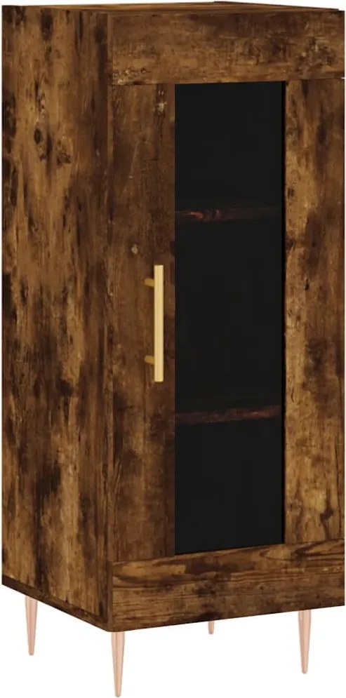 vidaXL füstös tölgy színű szerelt fa tálalószekrény 34,5 x 34 x 90 cm