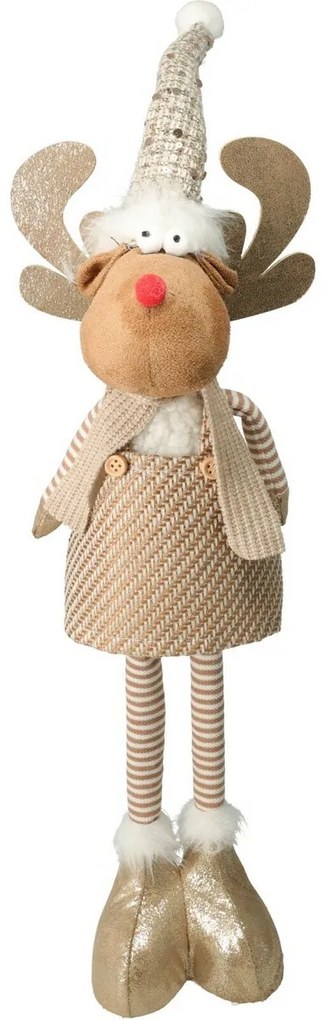Karácsonyi álló rénszarvas Freda, teleszkóposlábak, 49 cm