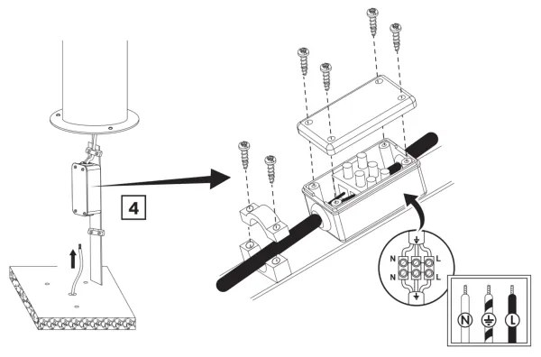 Kültéri lámpa RINO 1xE27/12W/230V IP54 74 cm fekete