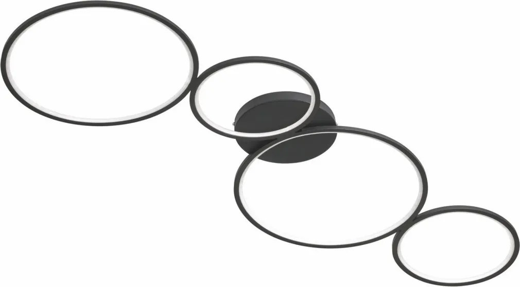 TRIO 622610432 RONDO Modern LED Mennyezeti Lámpa Fekete LED IP20