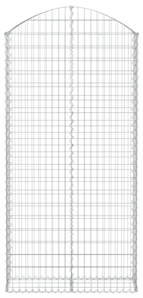 íves horganyzott vas gabion kosár 100x30x200/220 cm