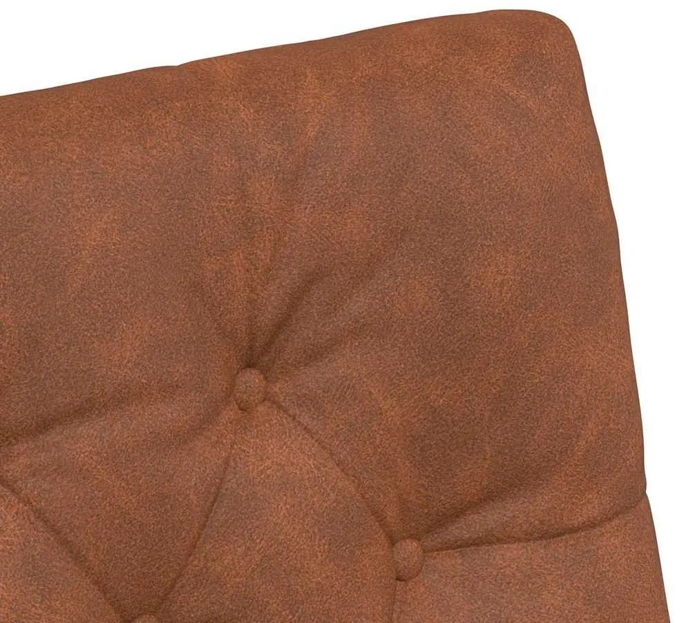 Kerekes Étkező Székek 2 pcs Barna 58 x 67 x 97 cm Műbőr