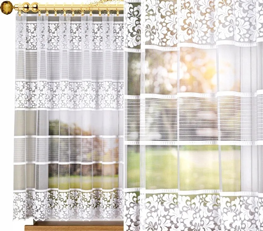 Minta 017563 méret 500x160cm jacquard függöny, egyenes (szegélyekkel)