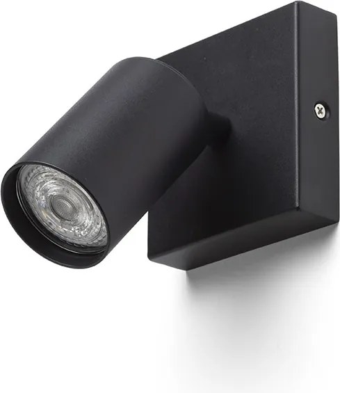 RENDL DUDE SQ felületre szerelhető fekete 230V LED GU10 9W
