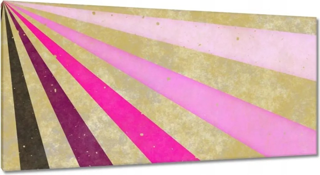 Vászonképek 115x55 Lila csíkok